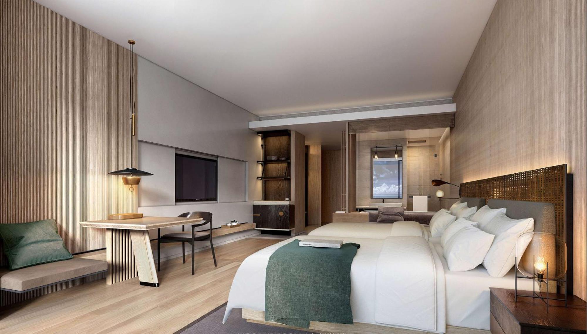 ดับเบิลทรี รีสอร์ต บาย ฮิลตัน ไห่หนาน - ซิงหลง เลคไซด์ Hotel ว่านหนิง ภายนอก รูปภาพ